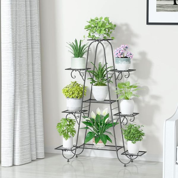 Wisfor Metal Plant Stand, Trädgårdshyllor, 9 växtställ i våningar