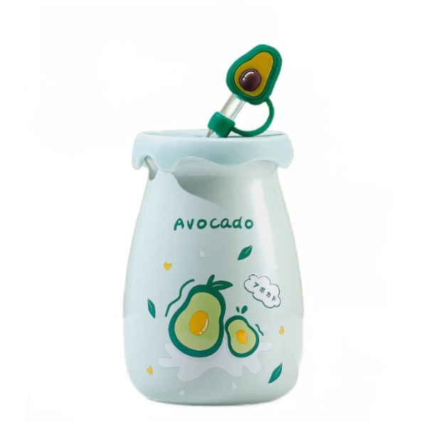 Melkekopp frukt melk te kopp husholdnings keramisk kopp halm kopp par kopp (sake flaske pluss (avokado))