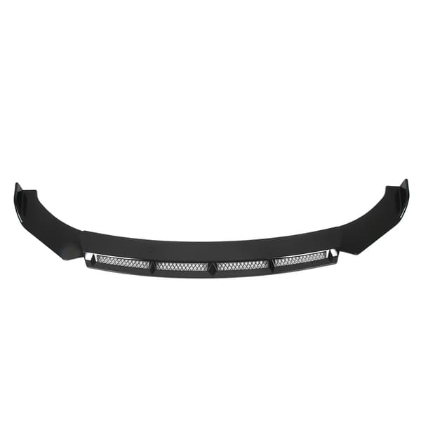 3 stk. Front Bumper Lip Body Kit Universal Spoiler Wing Bilmodifikation til Bil Sort