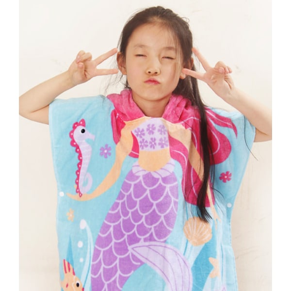 Børnebadekåbe Mermaid-1 60 cm lang DP17S,