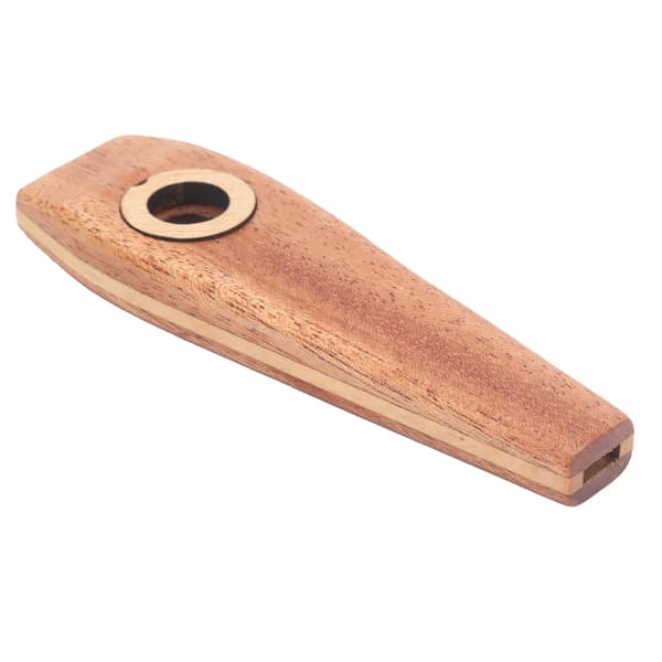 Trä Kazoo Flöjt Munharpa Gitarrackompanjemang Membran Mun Musik Blåsinstrument