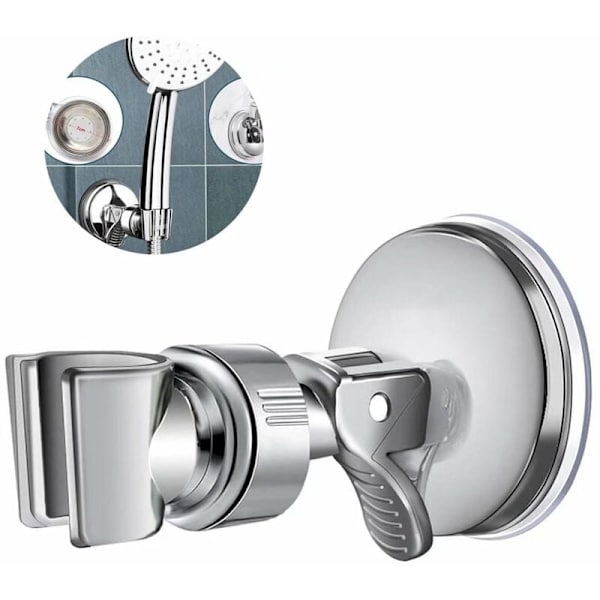 Udskiftelig håndholdt bruseholder, 360° rotation sugekop bruseholder, stor adsorberbar sugekop bruseholder