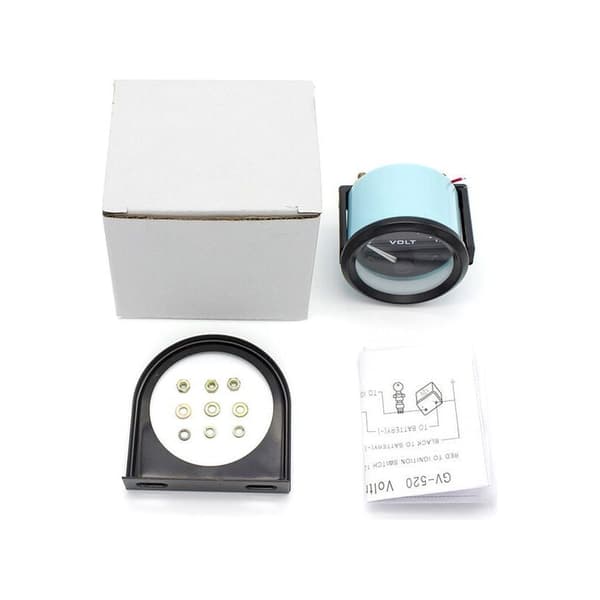 Voltmeter Volt Måler BX100007 52mm/2in Voltmeter Måler (8-16V) bil voltmeter måler + universel 12v voltmeter