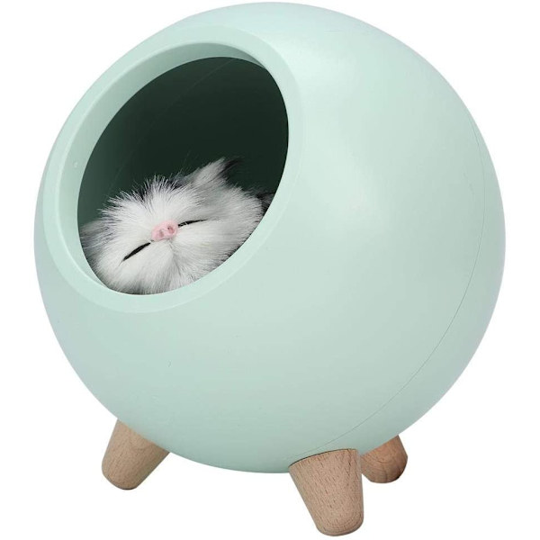 Söt nattlampa för katt, USB laddningslampa i sovrummet, nattlampa för sömn, liten LED-nattlampa för husdjur. -Grön,