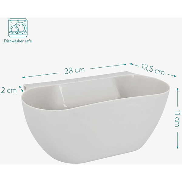 2X Köksopsamlingstumlare - Bänksoptunna - Hängande behållare - 28 x 13,5 x 11 cm 6-3,8L