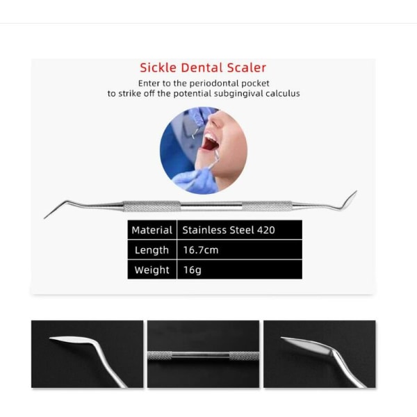 Tandkirurgi Tandlæge Oral Spejl Pincet Værktøj Rustfrit Stål Fire Delige Sæt