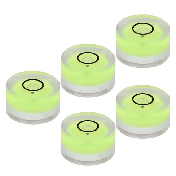 Mini Runt Libellvattenpass Bubbla 5-pack 15 mm Diameter Balansvåg Mätverktyg