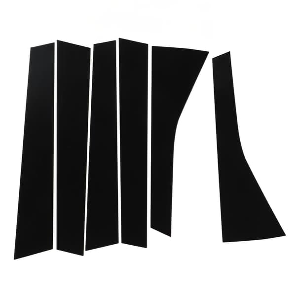 6 stk. Blank Sort Vinduesstolpe Trim Udskiftning til JAZZ 2008-2013