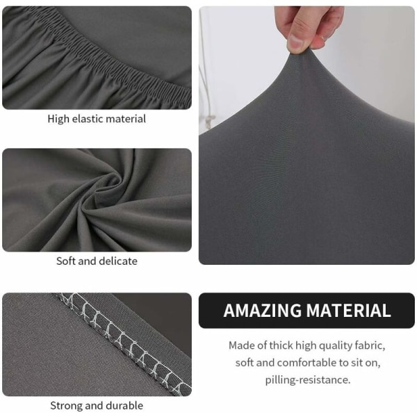 Hjemmekort All Inclusive Elastisk Sofa Stoltrekk (lys grå)