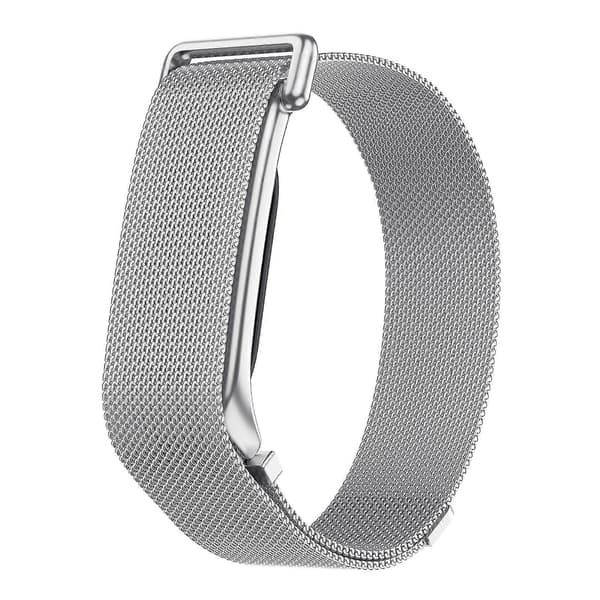 Integreret Milanese magnetisk urrem i rustfrit stål med metalhus til Google Fitbit Air Black