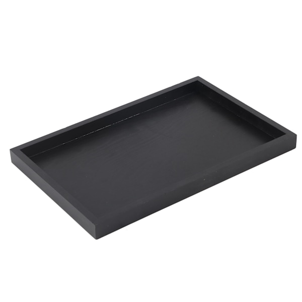 Rektangulær Serveringsbrett i Massivt Tre for Te, Kaffe og Snacks - 30x20x2cm Restauranttallerken 30*20*2cm