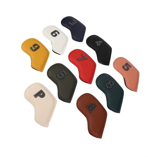 10 stk. Golf Iron Club Head Covers Headcovers Sæt Golf Iron Covers til golfelskere