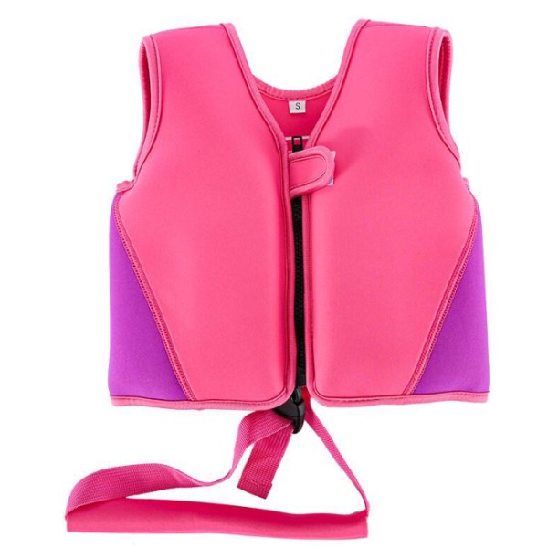 Söt rosa skyddande korsbälte Baby simträningsutrustning Barns flytring Vattenärm flytkläder,