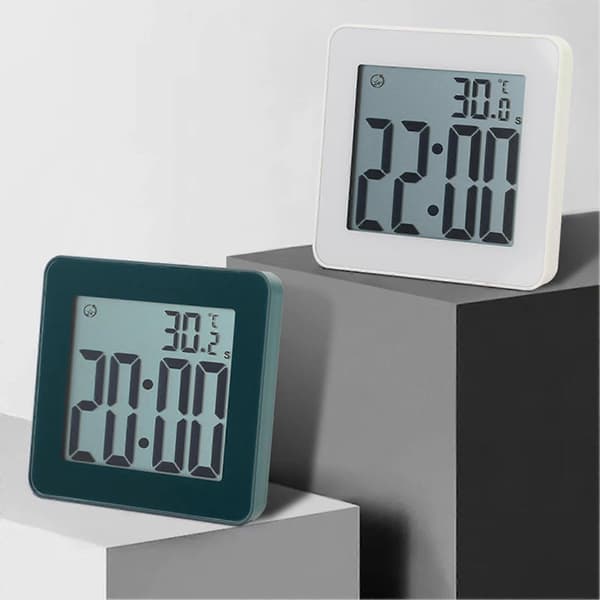 [HT]Køkken Timer Ur Vækkeur Nedtælling Temperatur Timer Til Skole Kontor Daglig Brug