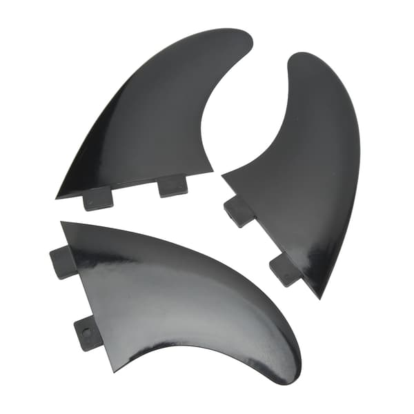 3 Stykker Surfebrettfinner PVC Hurtigutløser Erstatning Tri Fin Sett for Longboard Surfebrett Paddleboard