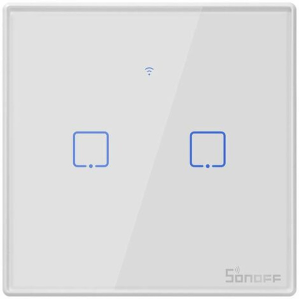 Sonoff T2 US 2C wifi smart wall touch switch i smart home stemmestyring