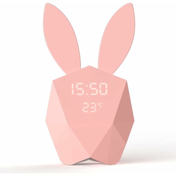 Clock Connect- Ansluten och smart väckarklocka med rörelsedetektor - Rosa，