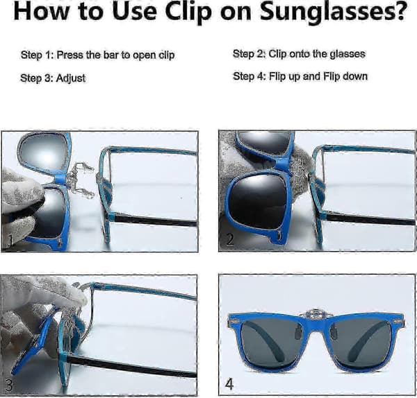 Clip-on solbriller for barn med UV-beskyttelse og polariserte linser