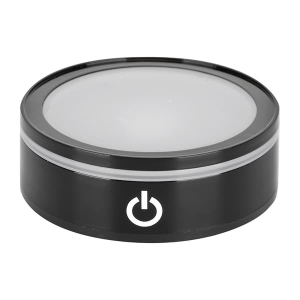 3D Indre Udskæring LED Krystal Sort Flad Touch Multi Mode Farverigt Hvidt Lys Bilbase