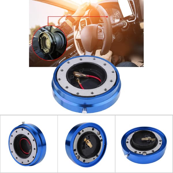 Universal Hurtigutløsningsnav Adapter Boss Kit for Racing Bil Blå