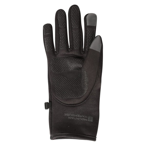 Mountain Warehouse Herre vindafvisende fleeceforede vinterhandsker Black S