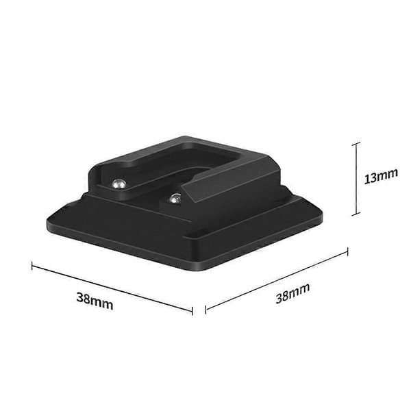 Quick Release Cold Shoe Mount til Arca Nem Installation Kameratilbehør Ikke-magnetisk Version Black