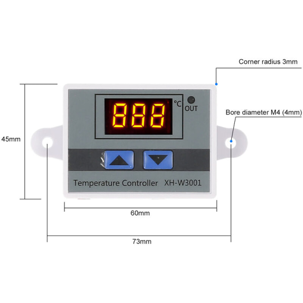 12v temperaturregulator dual led digital display smart termostat mikro temperatur kontrol board