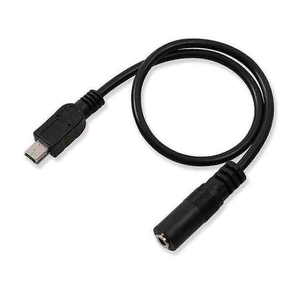 Mini USB til 3,5 mm mikrofonkabel for lydopptak adapterkabel mikrofonadapterkabel 2.5M