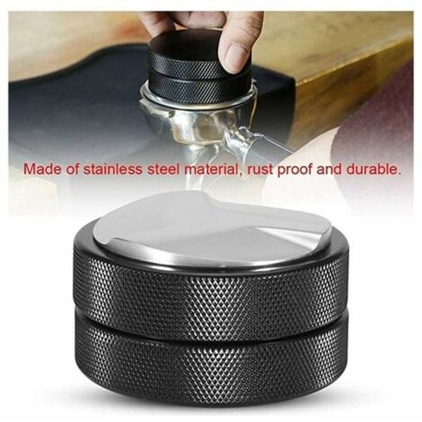 51 mm Kaffe Tamper Rustfrit Stål Rustfast Barista Espresso Tamper Kaffebønnepresseværktøj Heavy Duty Base Espress