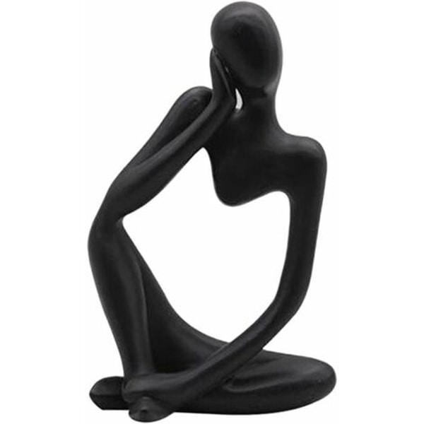 Tænkeren Statue, Resin Tænker Abstrakt Skulptur Statue Moderne Karakter Figurer Hjem Indretning Kontor Skrivebord Ornament B