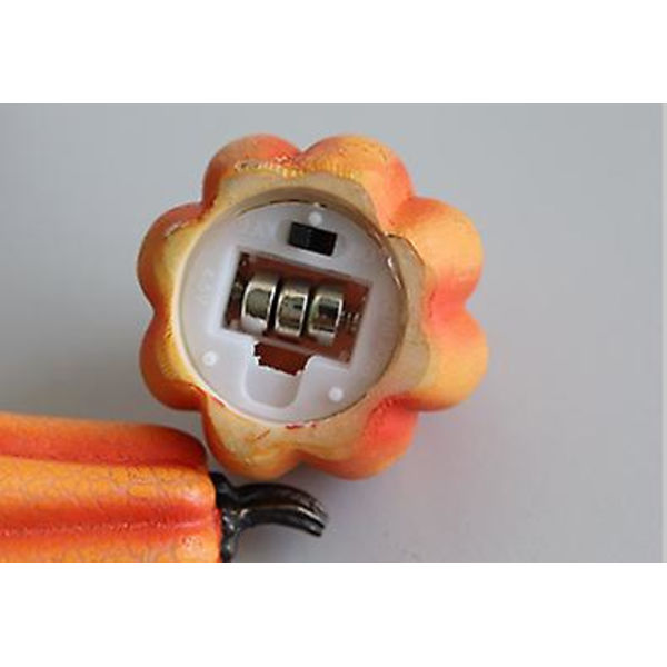 Led varmt stearinlys Halloween-simuleringsgresskar (3 stykker)
