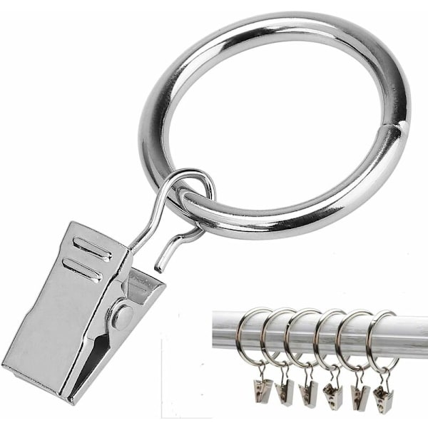 Tiivisterengas 38 mm 10 hopeanvärisen tiivistysverhorenkaan set , metallinen roomalainen rengas,