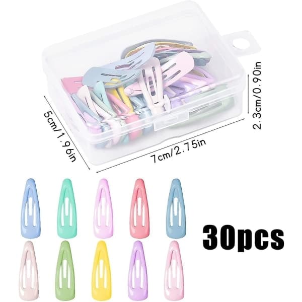 30 kpl vauvan -3 cm metalliset hiusklipsit lapsille - Minihiusklipsi[ht]