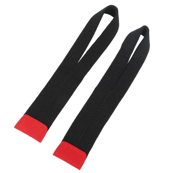 1 par Løfte Håndledsrem Blød Polyester Fast Anti Slip Gym Styrketræning Håndledsrem Sort