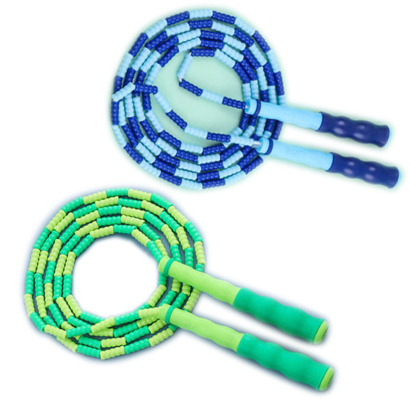 Bløde perler Tangle Free Segmenteret Justerbar hoppereb til