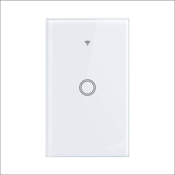 120 typ graffiti WIFI smart switch vägg touch switch fjärrkontroll röststyrning, 1-vägs vit