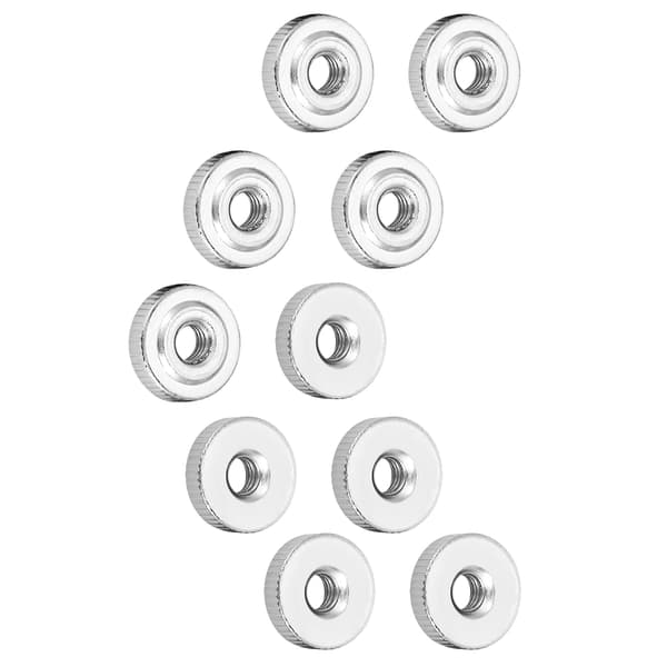 10-pack räfflade tummuttrar GB807 M4 M5 M6 M8 M10 vingmuttrar