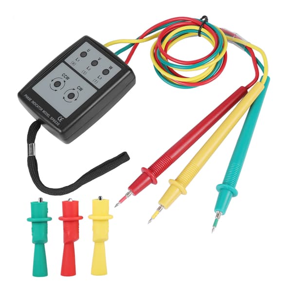 Digital fase rotationsindikator 60V til 600V AC