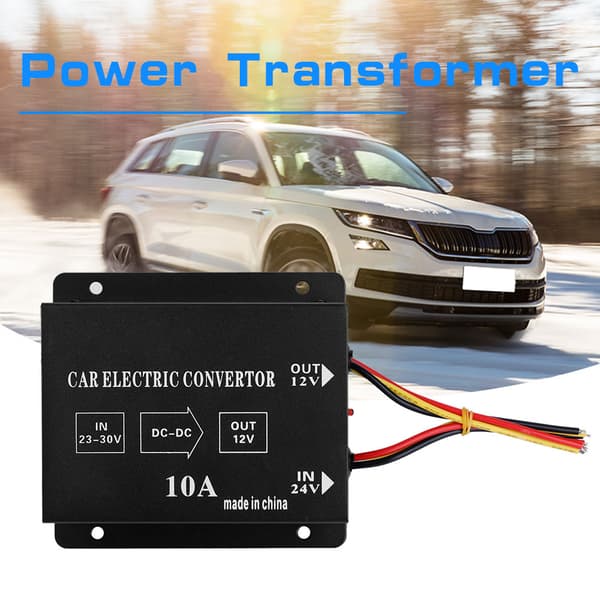 10A 120W DC 24V til 12V Step Down Konverter Spændingsreducerende Transformer