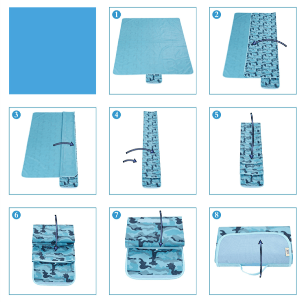 Piknikmatto Kosteudenkestävä matto Oxford Cloth 145*200cm Lily