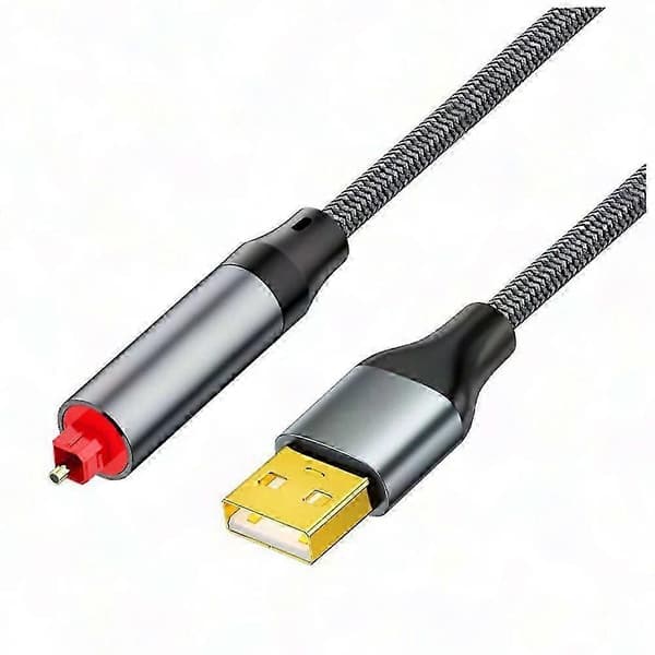 USB til optisk lydkabel, SPDIF fiberoptisk adapter, tv- og bærbar lydkortforbindelseskabel[ht]