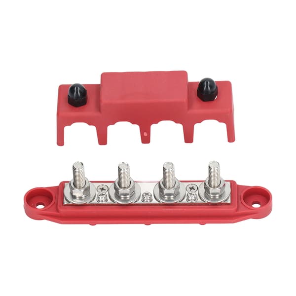 Rød Marine RV 4 Post M8 Terminal Stud Fordelingsblok 250 Amp