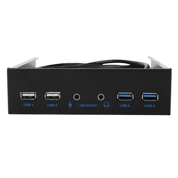 19-nastainen HD-äänen etupaneeli USB 3.0 ja USB 2.0 -jatkeella