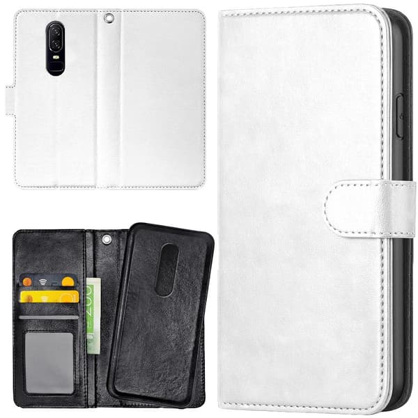 [HT]OnePlus 7 - Lommebokdeksel Hvit White white