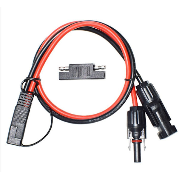 SAE-kontakt till MC4-kontakt adapterkabel power ren koppar fotovoltaisk inverterkabel 0,6 meter,