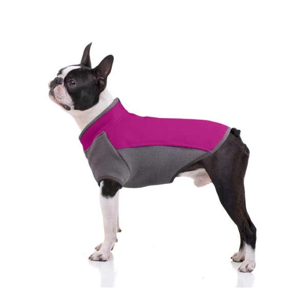 Kæledyrstøj, hundetøj, tyk varme, stretchy sweater (rød lilla, S),
