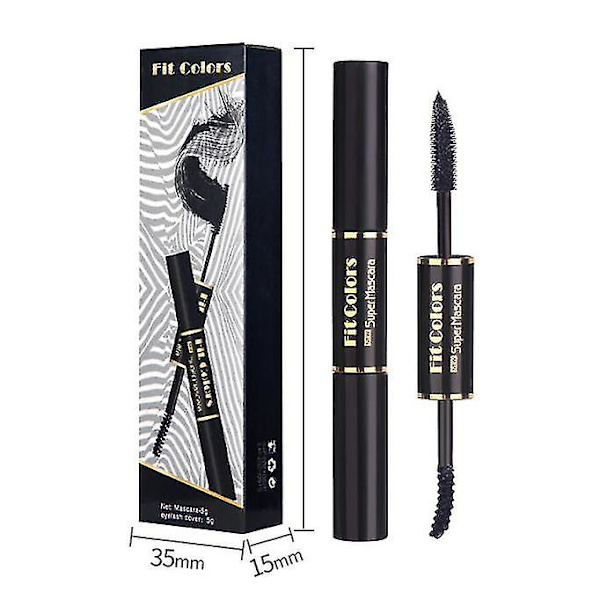 Double-ended Color Mascara - Vanntett tykk krølling BLACK