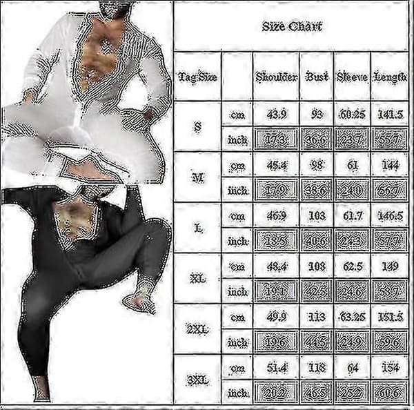 Herre Long Johns Hel Pyjamas Black 2XL