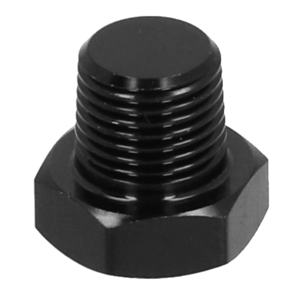 1/8 NPT Musta alumiinitulppa suuritehoiseen polttoainepumpun liittimeen, autotarvike