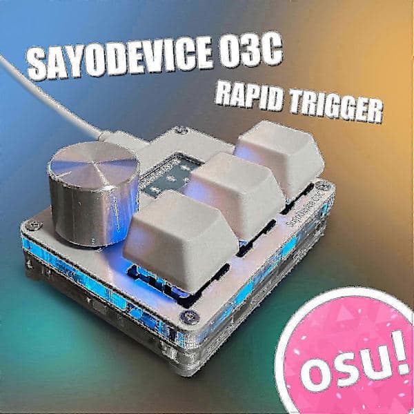 Sayodevice Osu O3c Rapid Trigger Hall Effect-tastatur med skjerm og makro[ht]